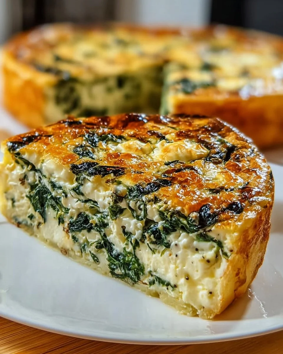 Cottage Cheese Spinach Quiche without Crust – Healthy and Delicious