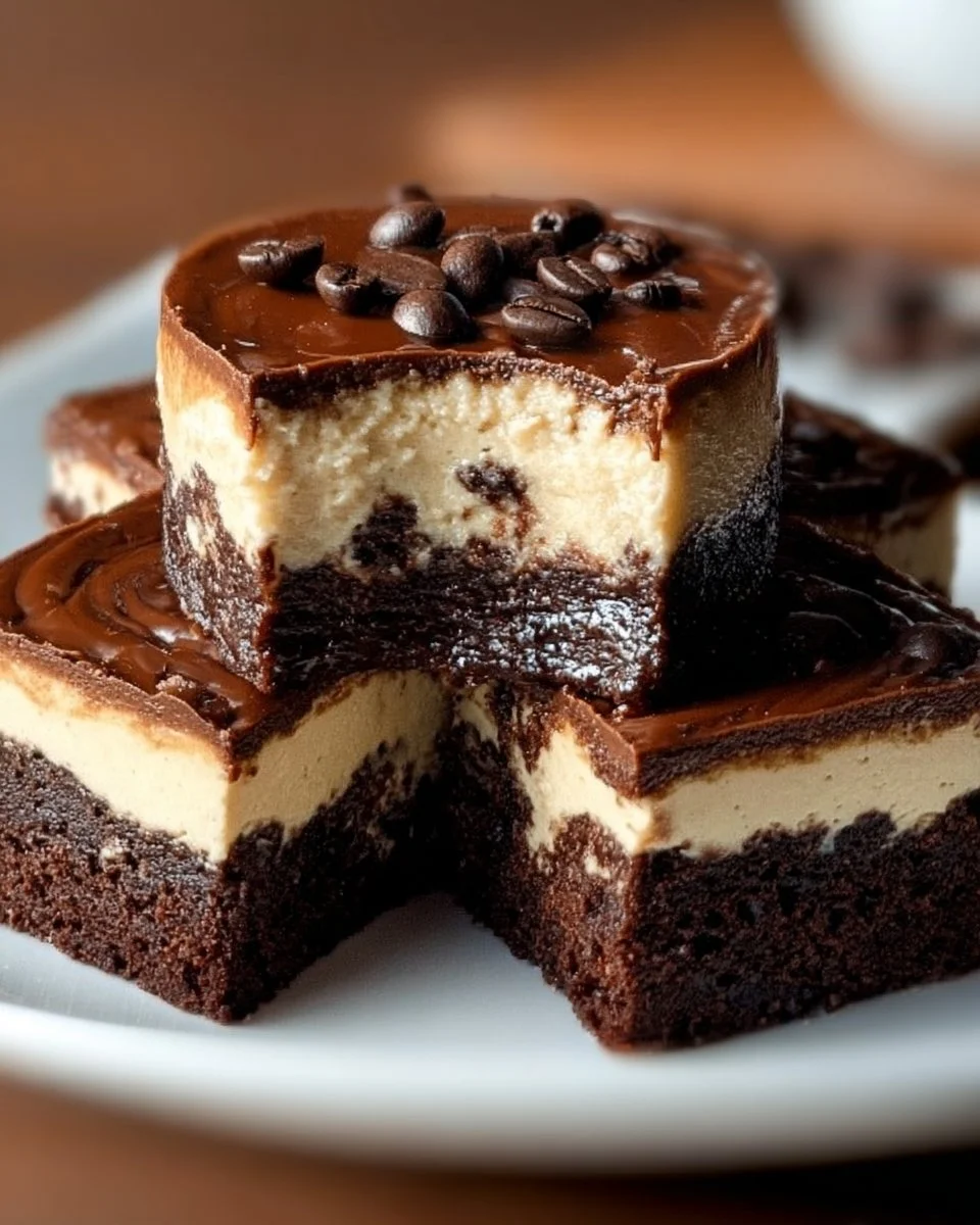 Kaffeekäsekuchen-Brownies