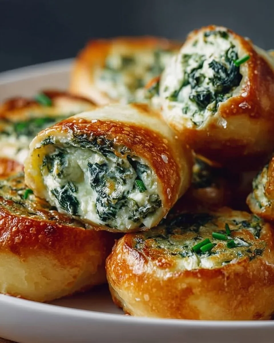 Kartoffeltaschen mit Spinat-Frischkäse-Füllung genießen!