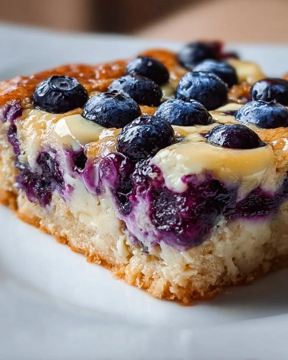 Blaubeer-Hüttenkäse Frühstücksbake