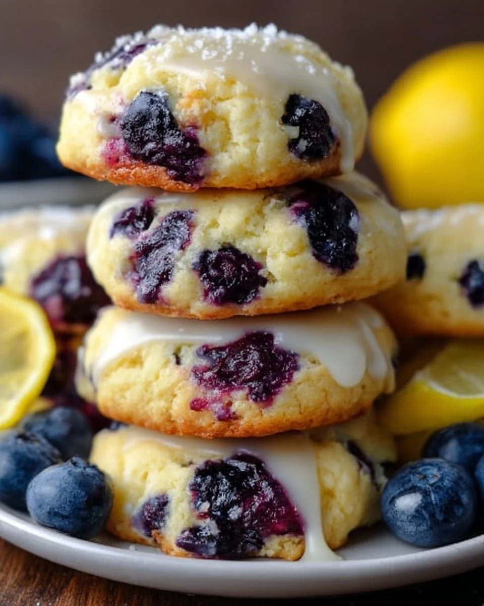 Blaubeer-Zitronen-Himmel-Cookies