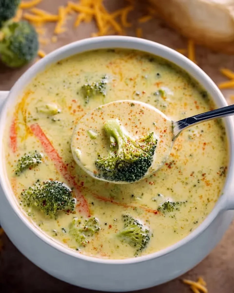 Cremige Brokkoli-Käse-Suppe
