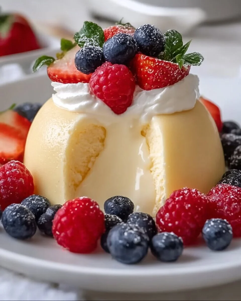 Dekadente Bayerische Creme mit Beeren für mühelose Eleganz