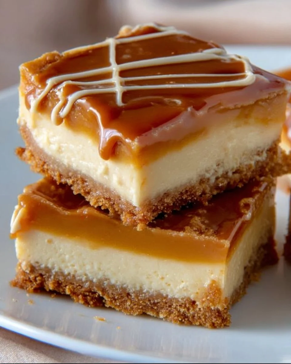 Dulce de Leche Käsekuchen-Riegel
