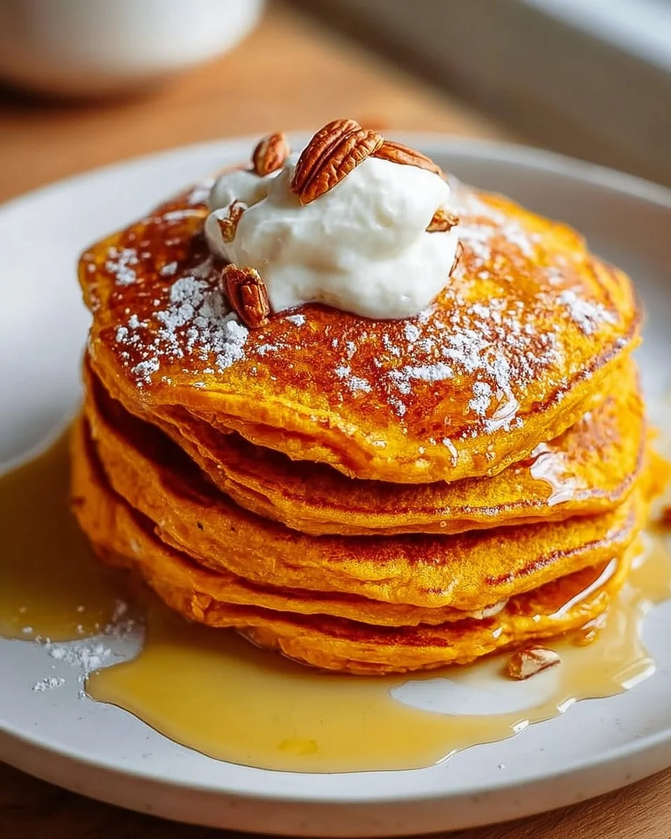 Fluffige Süßkartoffel-Pfannkuchen