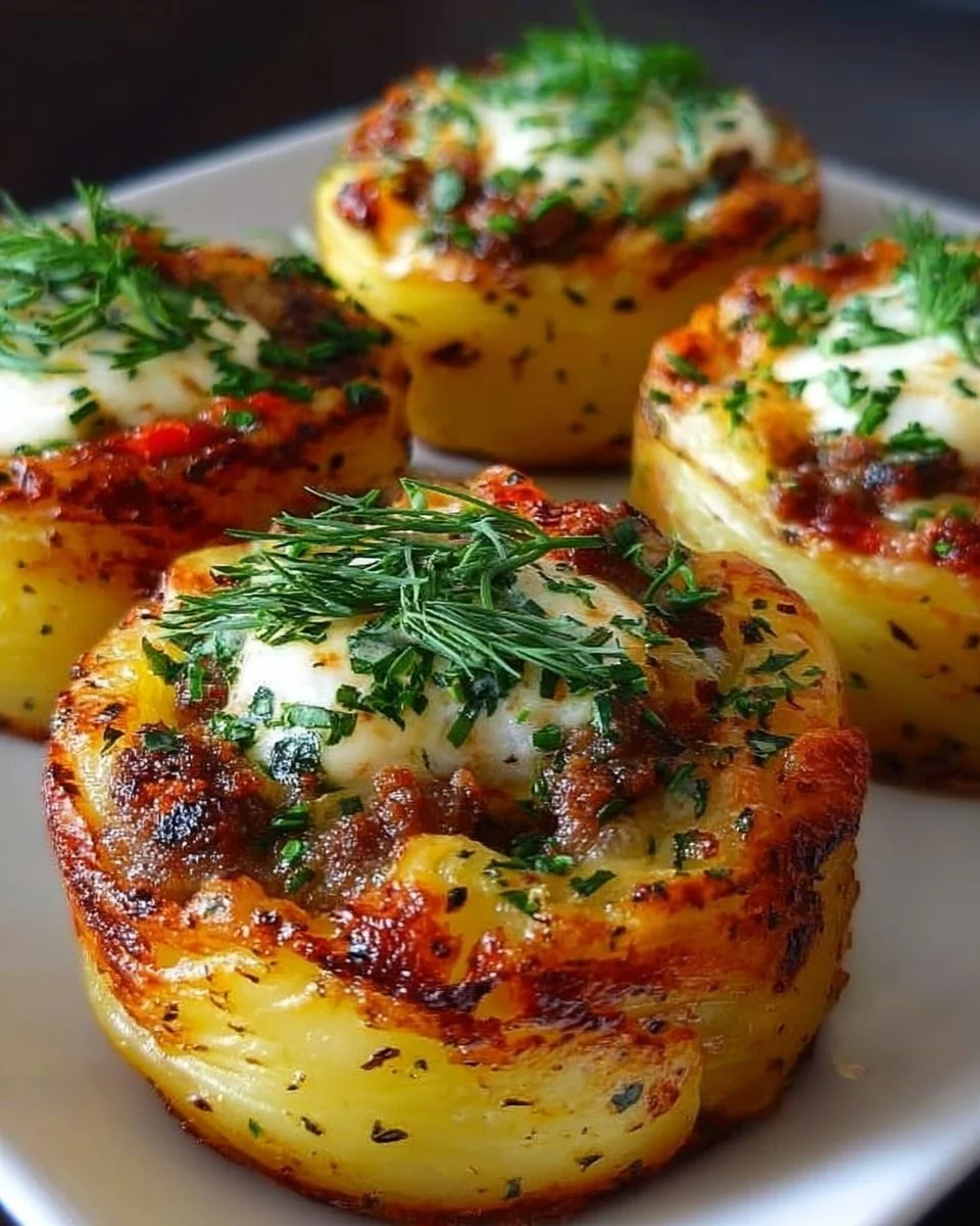 Gefüllte Kartoffel-Nester