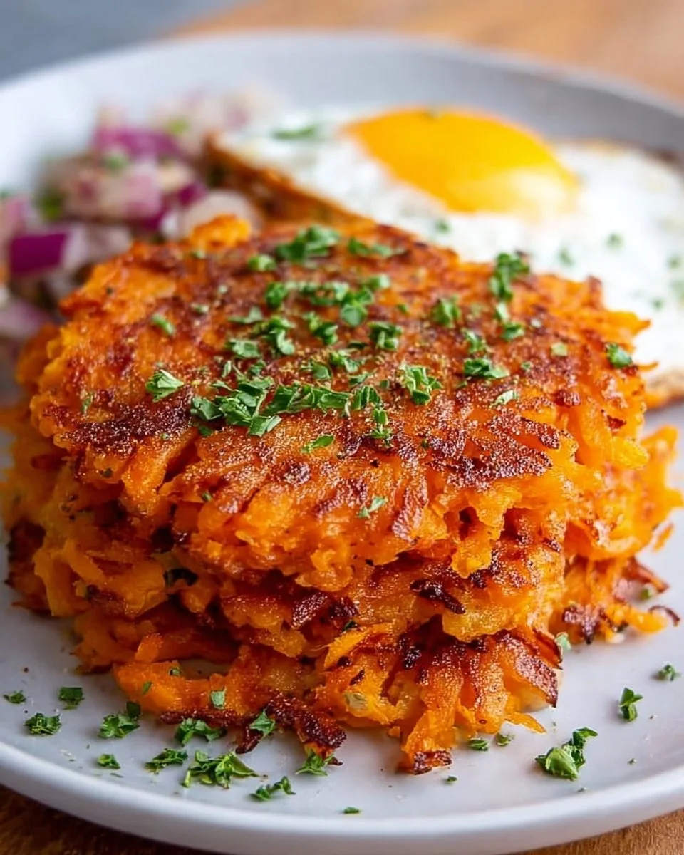 Gesunde Süßkartoffel-Hash Browns