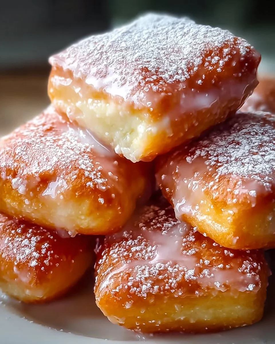 Glasierte Buttermilch-Beignet-Quadrate