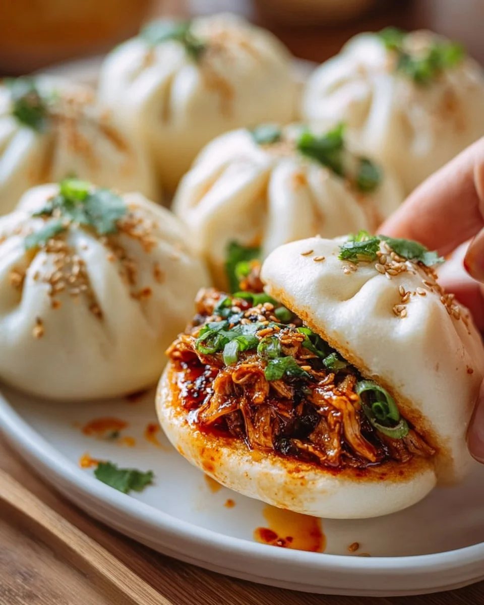 Koreanisches Hühnchen Dampfteig-Brötchen Rezept