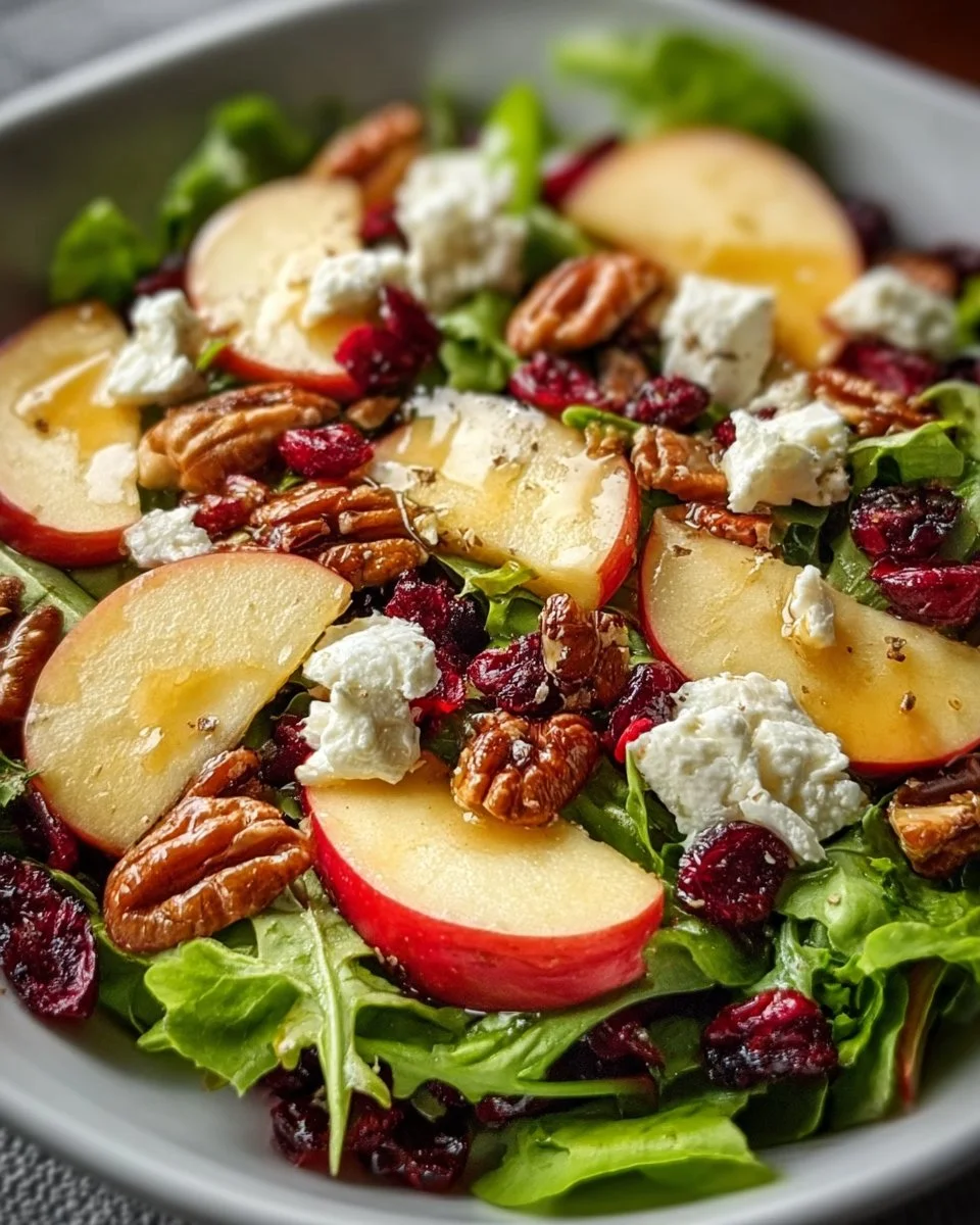 Lebhafte Honeycrisp-Apfel-Feta-Salat für gemütliche Herbsttage