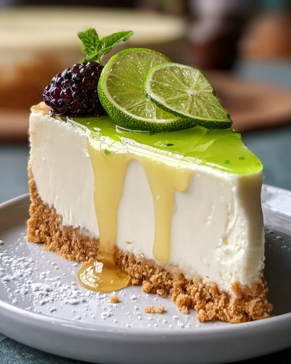 Limetten-Mousse-Käsekuchen