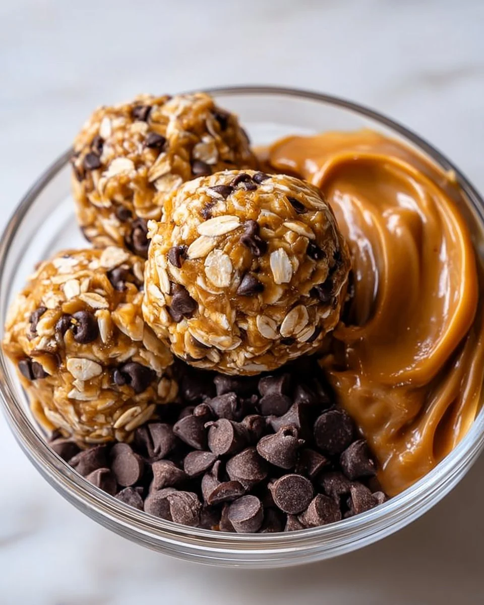 No-Bake Erdnussbutter-Energie-Bällchen