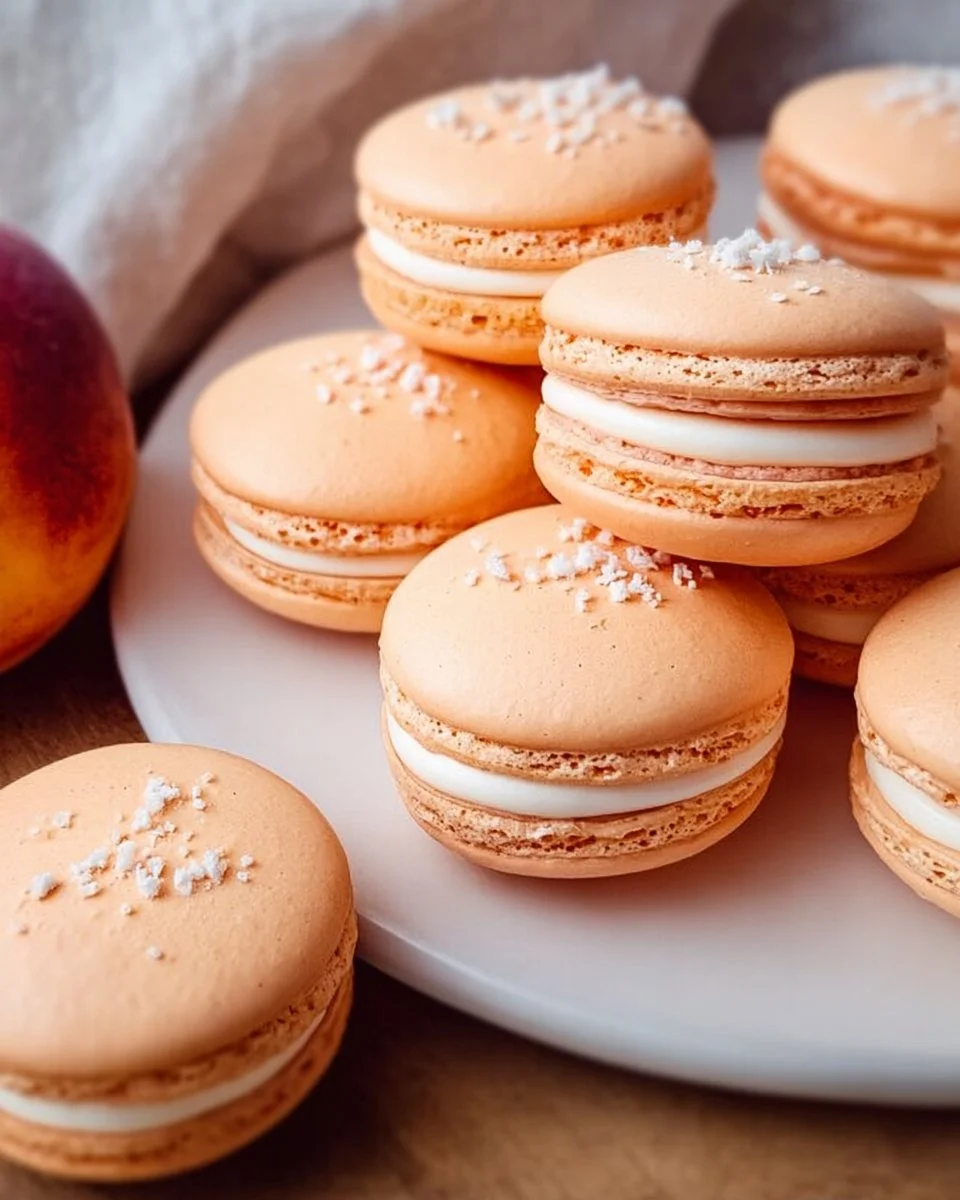 Pfirsich-Macarons