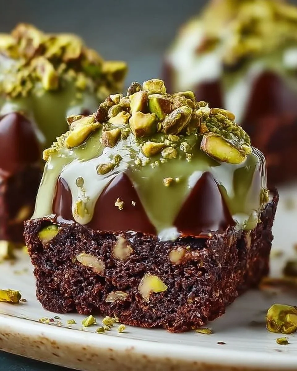 Pistazien-Ferrero-Rocher-Brownies-Rezept, nach dem du für immer verlangen wirst