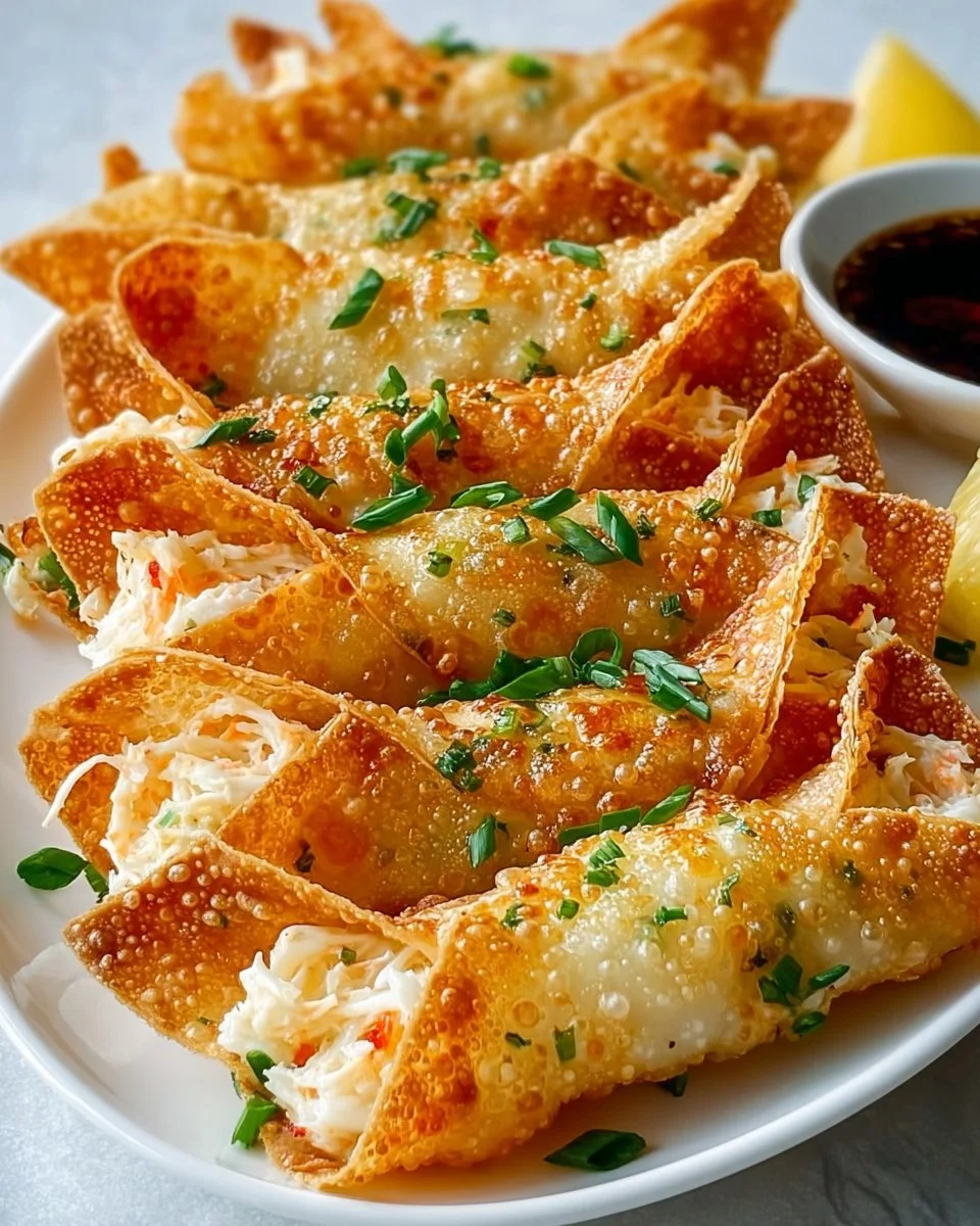 Reisblatt-Krabben-Rangoons