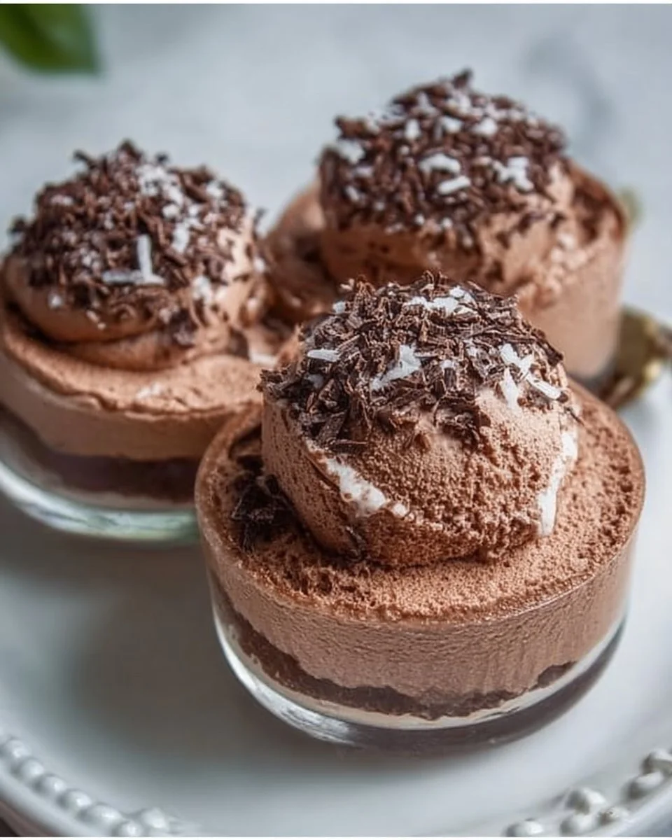 Schokoladen gefrorener griechischer Joghurt