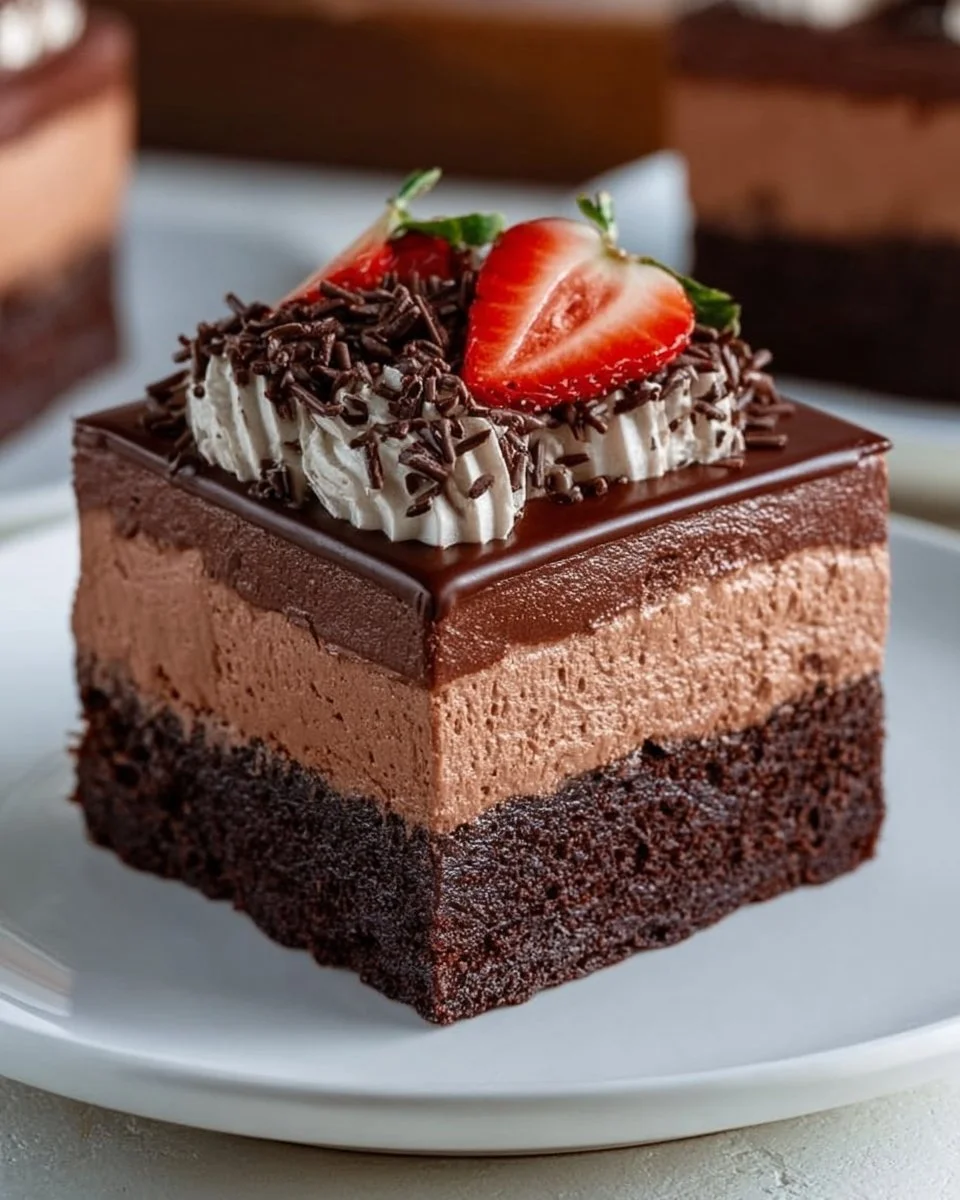 Schokoladenmousse-Braunies