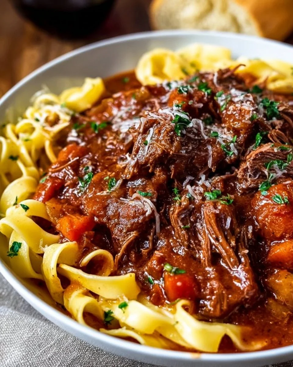 Sonntags-Rinder-Ragout aus dem Slow Cooker Rezept