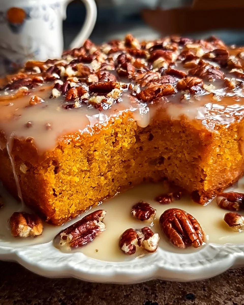 Süßkartoffel-Honigbrötchenkuchen mit Pekannüssen Rezept