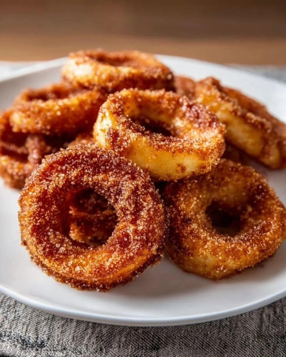 Air Fryer Zimt-Apfelringe