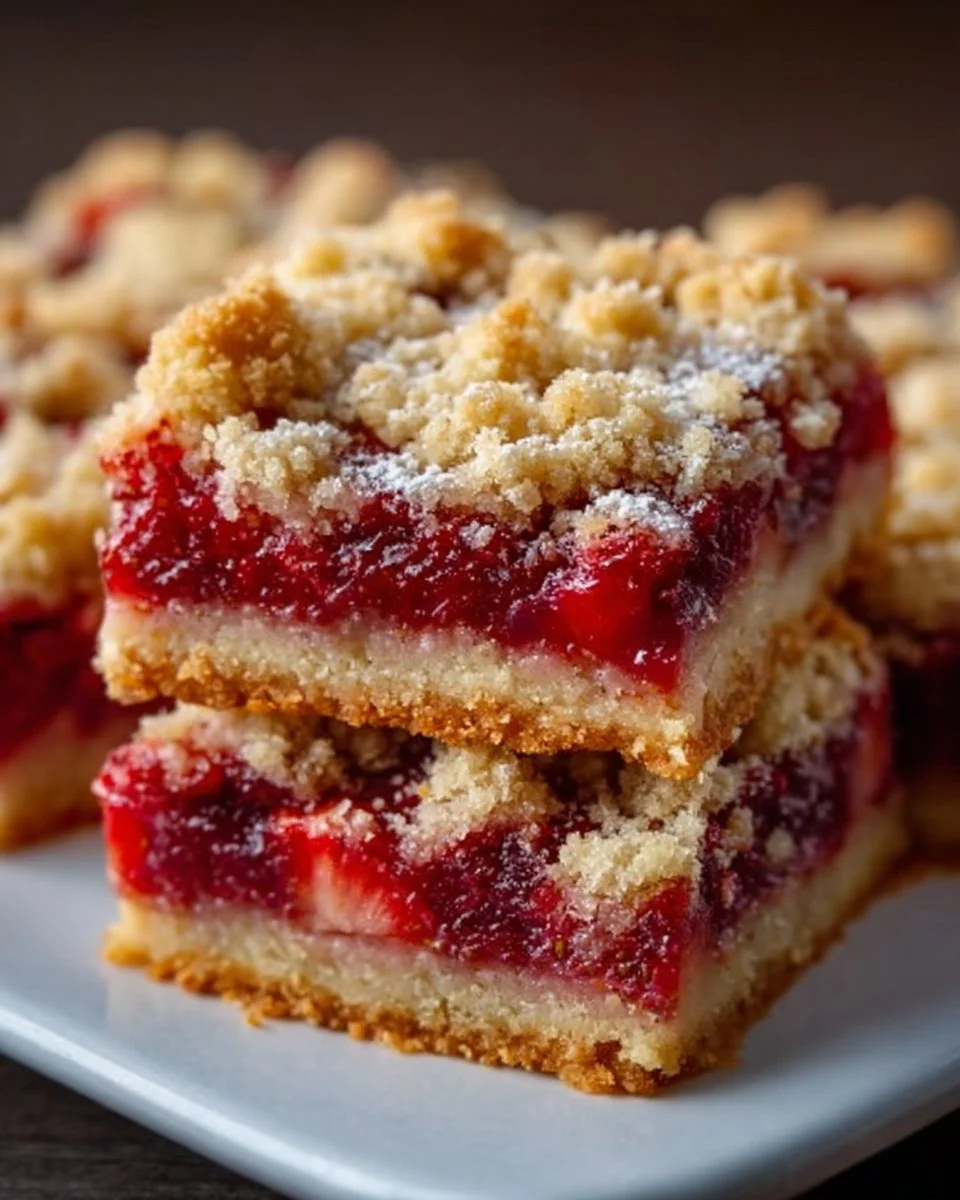 Beste Erdbeer-Rhabarber-Pie-Riegel