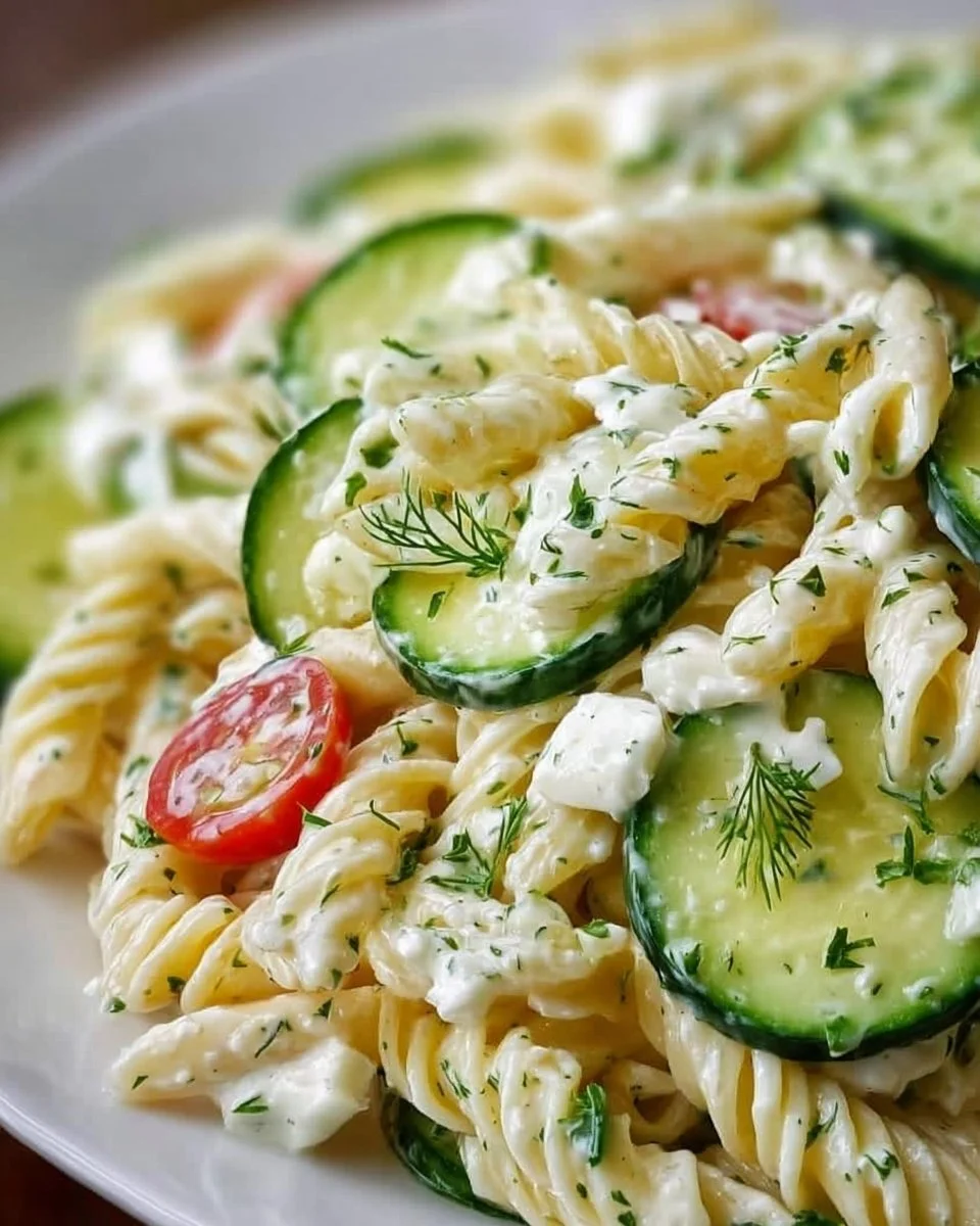 Bester Gurken-Pasta-Salat