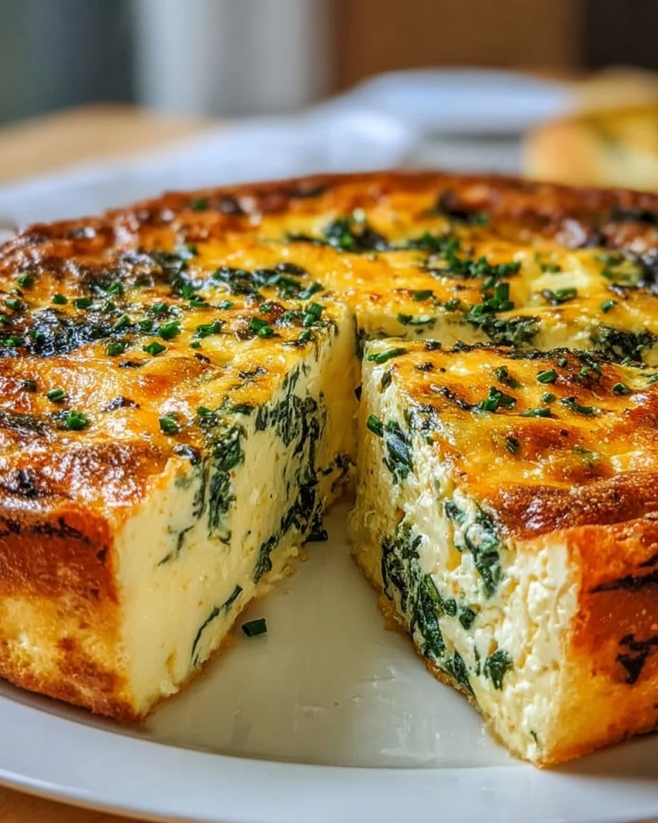 Cottage Cheese Spinach Quiche ohne Boden – Gesund und Lecker