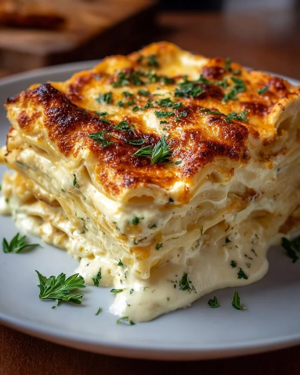 Cremige Weiße Lasagne Delikatesse