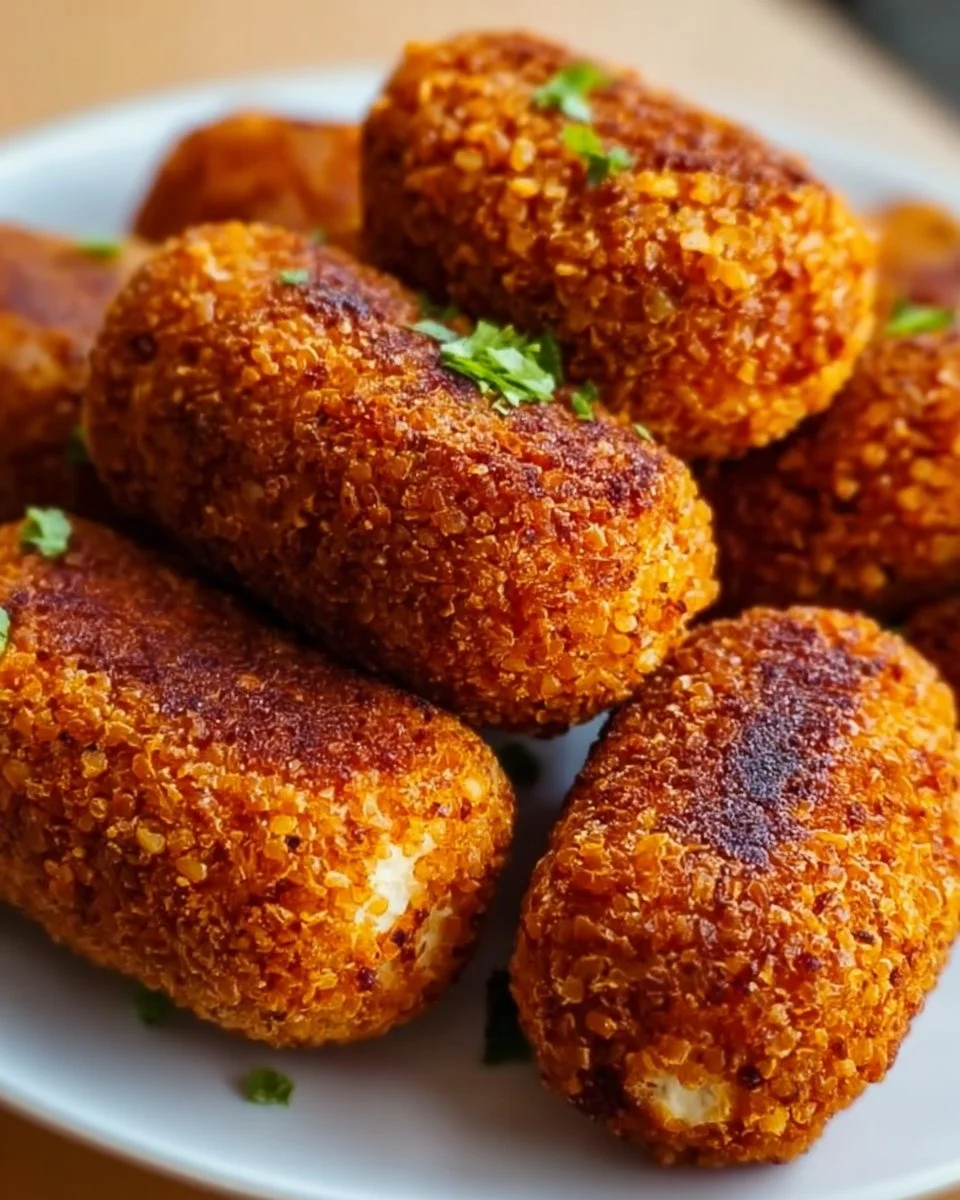 Crispy Linsenkroketten aus der Heißluftfritteuse