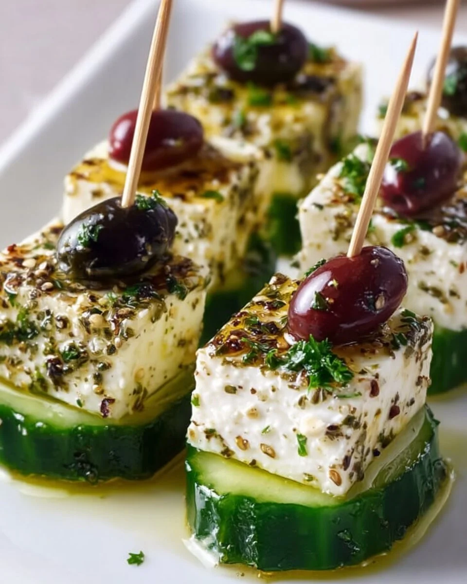 Feta-Gurken-Spieße