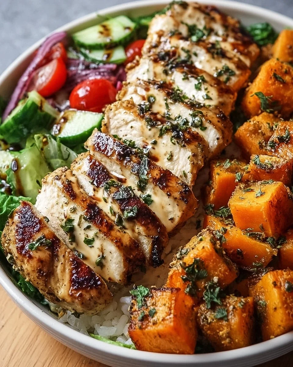 Gegrillter Hähnchensalat