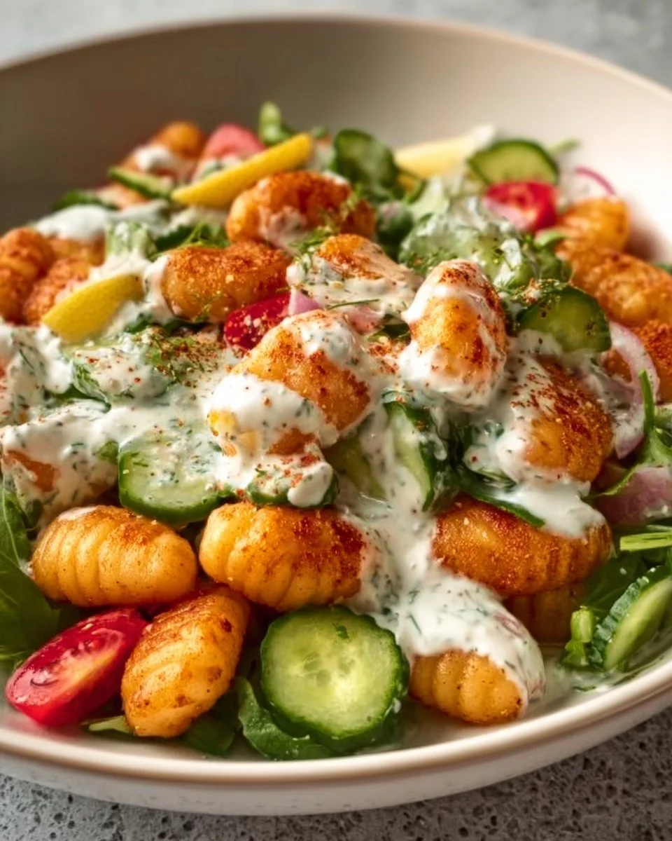 Gnocchi-Salat mit Joghurt-Dressing