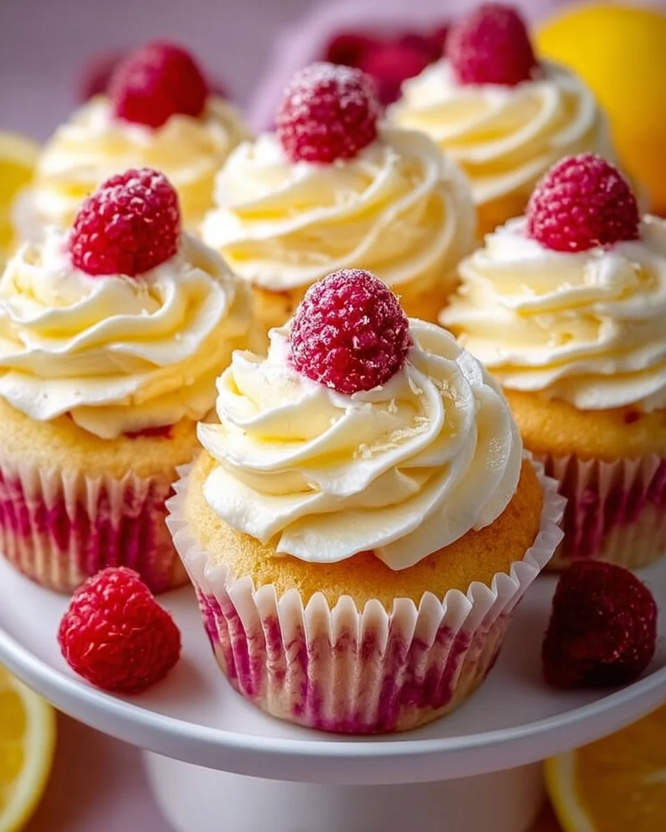 Himbeer-Zitronen-Himmel Cupcakes
