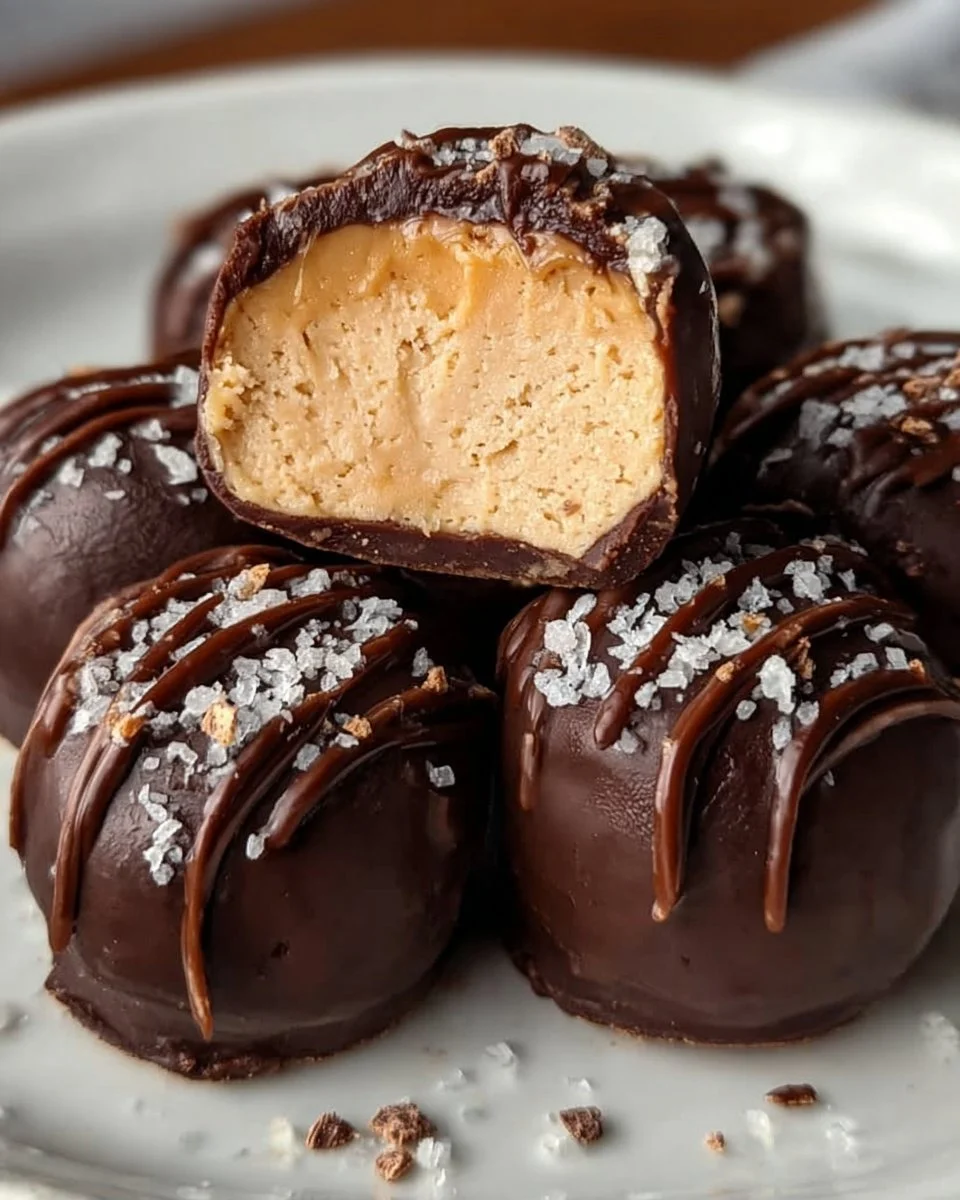 Hohe Protein gefrorene Erdnussbutter-Griechische Joghurt-Bissen