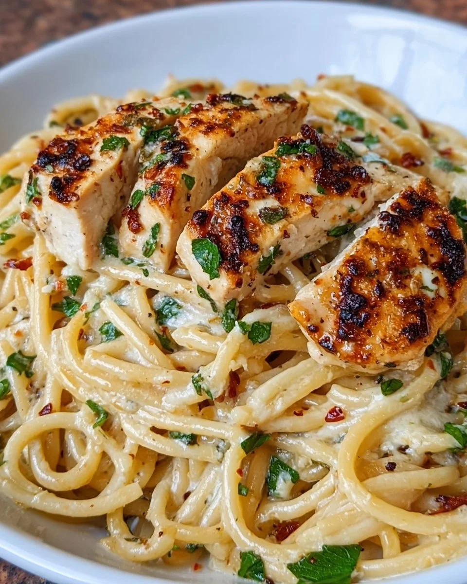 Hühnchen in Sahne-Parmesan-Soße