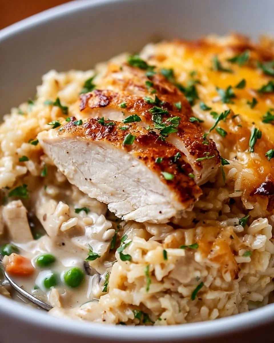 Hühnchen und Reis Auflauf