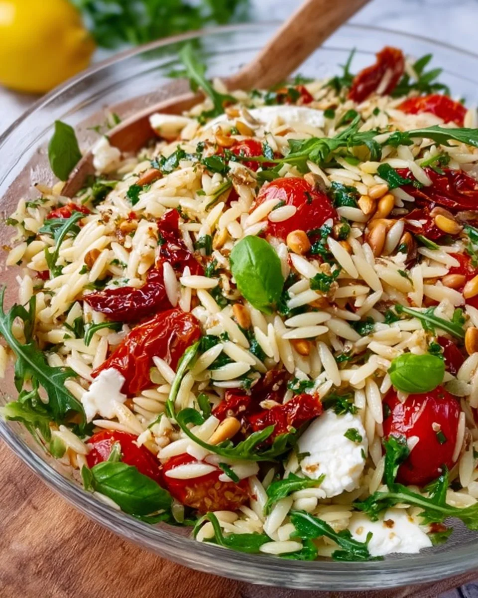 Italienisches Orzo Salat Rezept – einfach lecker!
