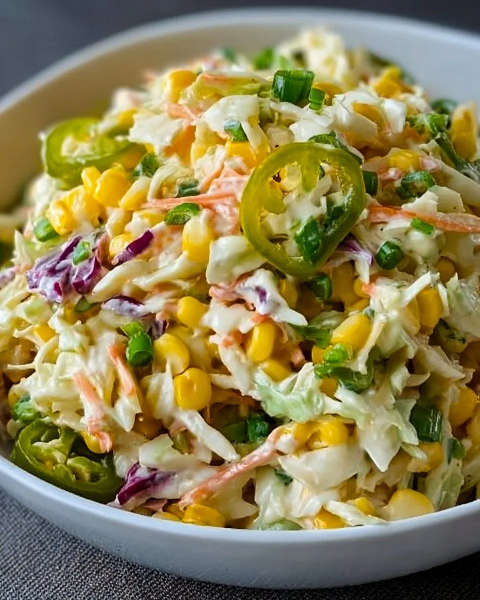 Jalapeño-Mais-Coleslaw: Kühn und Geschmackvoll