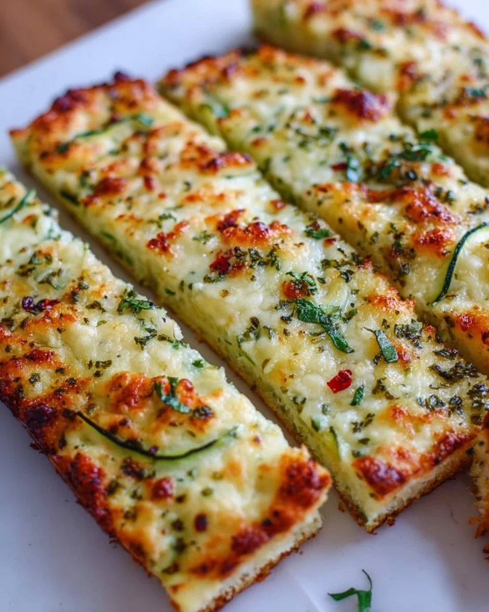 Käsige Zucchini-Brotsticks