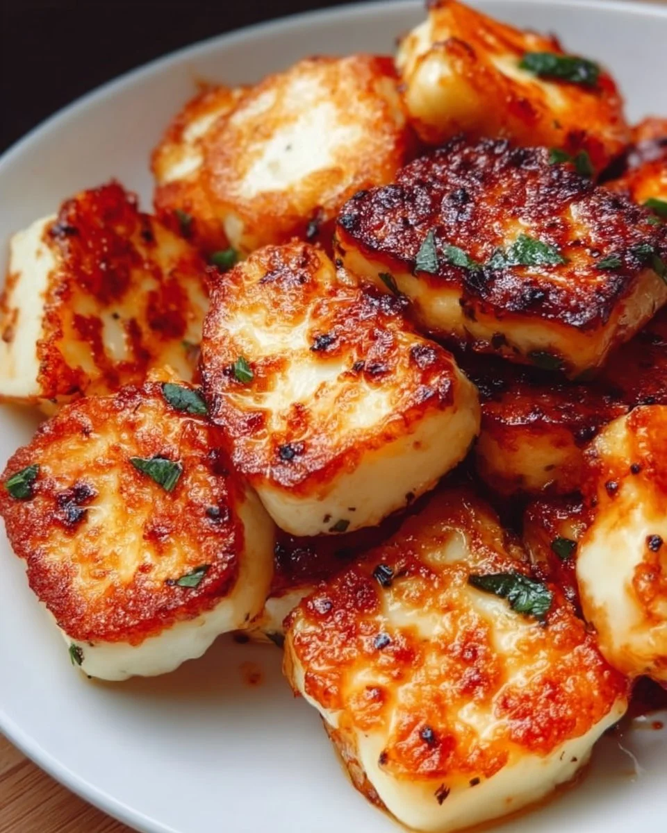 Knuspriger Halloumi aus dem Air Fryer, perfekt zubereitet