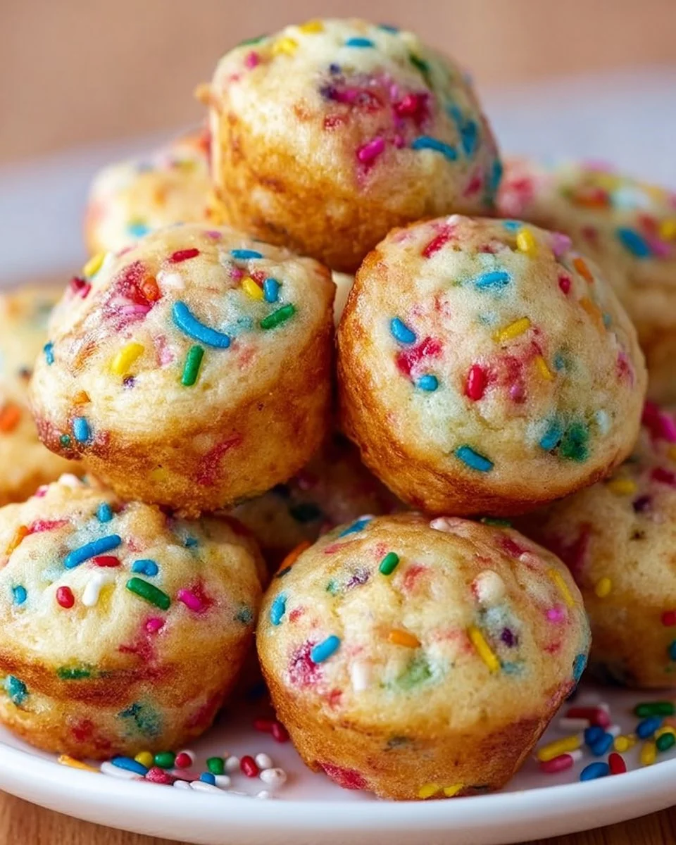 Mini Funfetti Joghurt Muffins