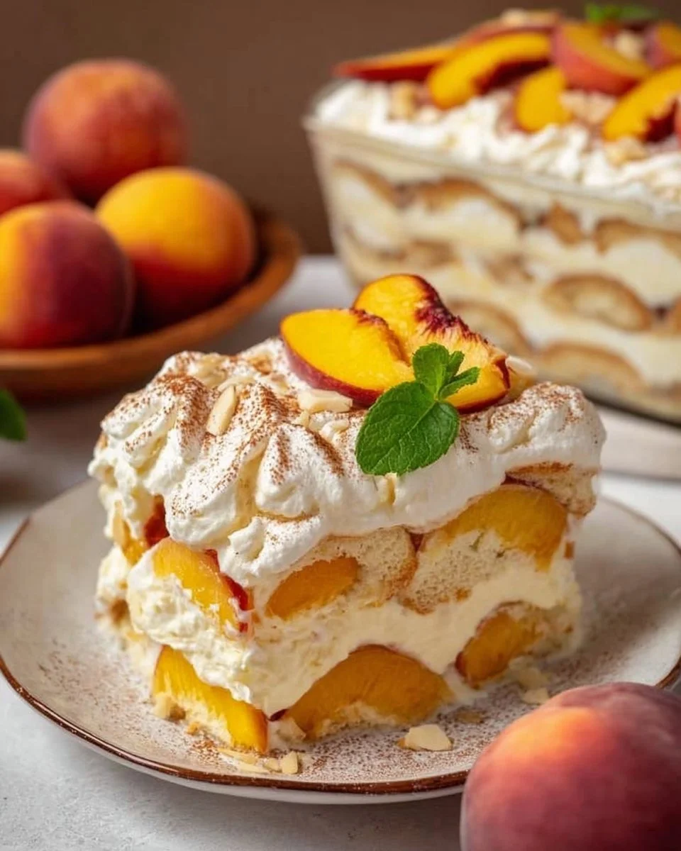 Pfirsich Tiramisu
