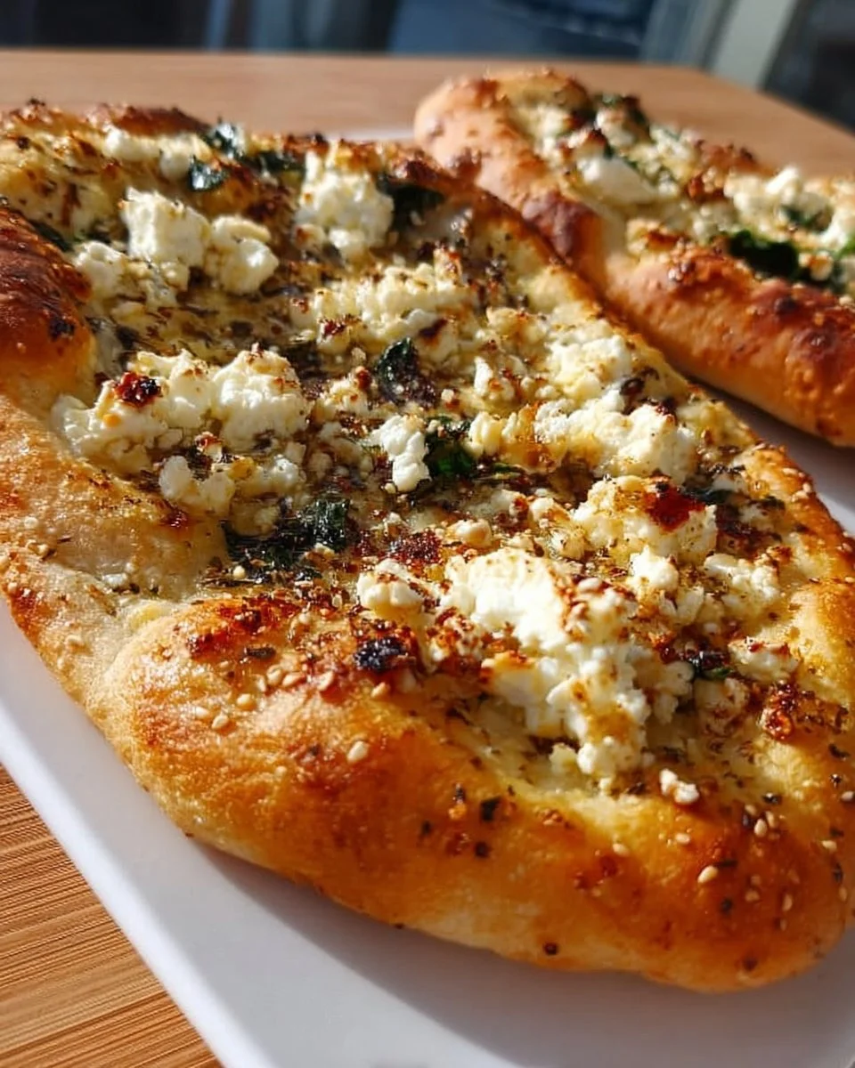 Proteinreiche Pide mit frischen Zutaten und gesundem Belag