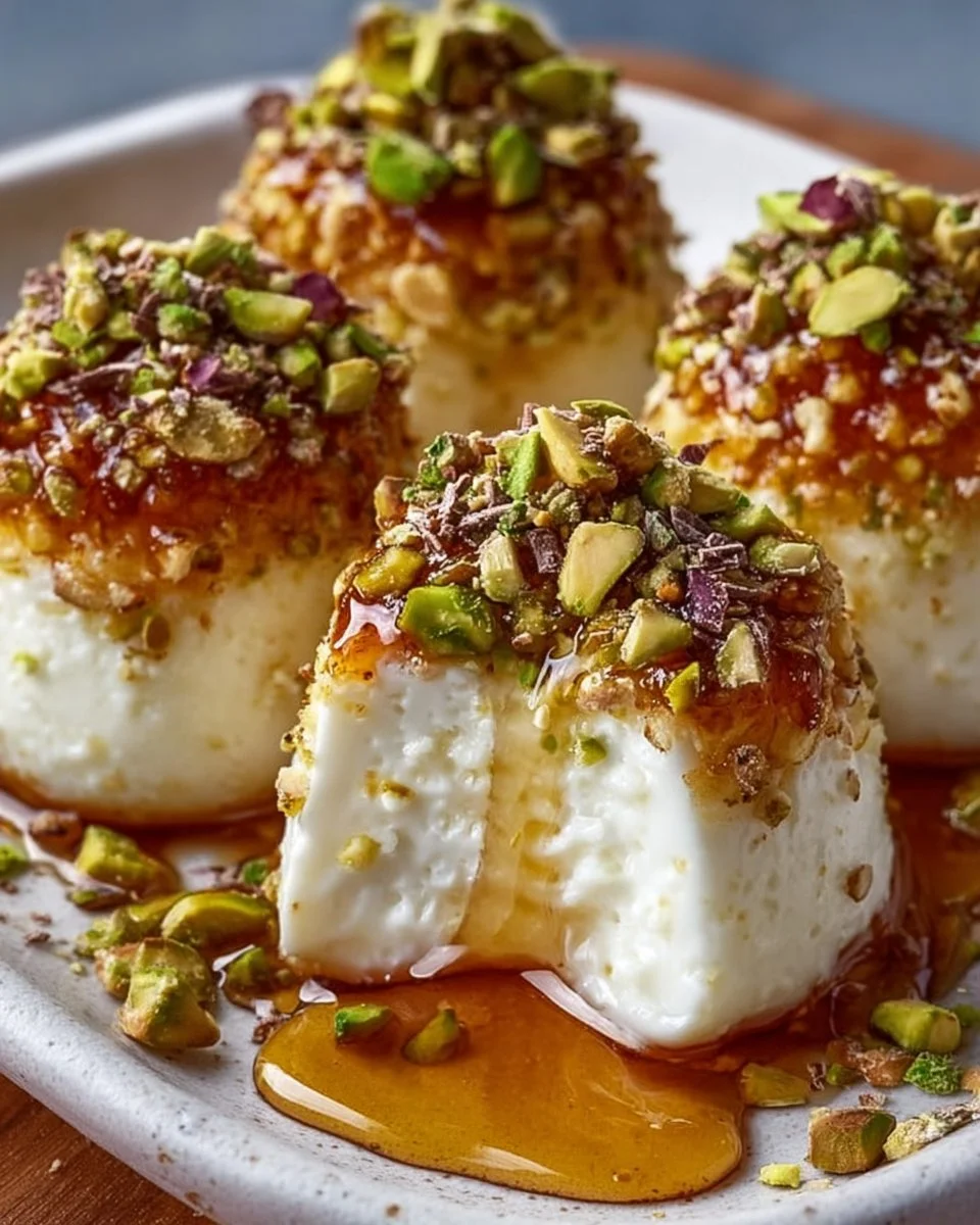 Ricotta-Pistazien-Honigbissen