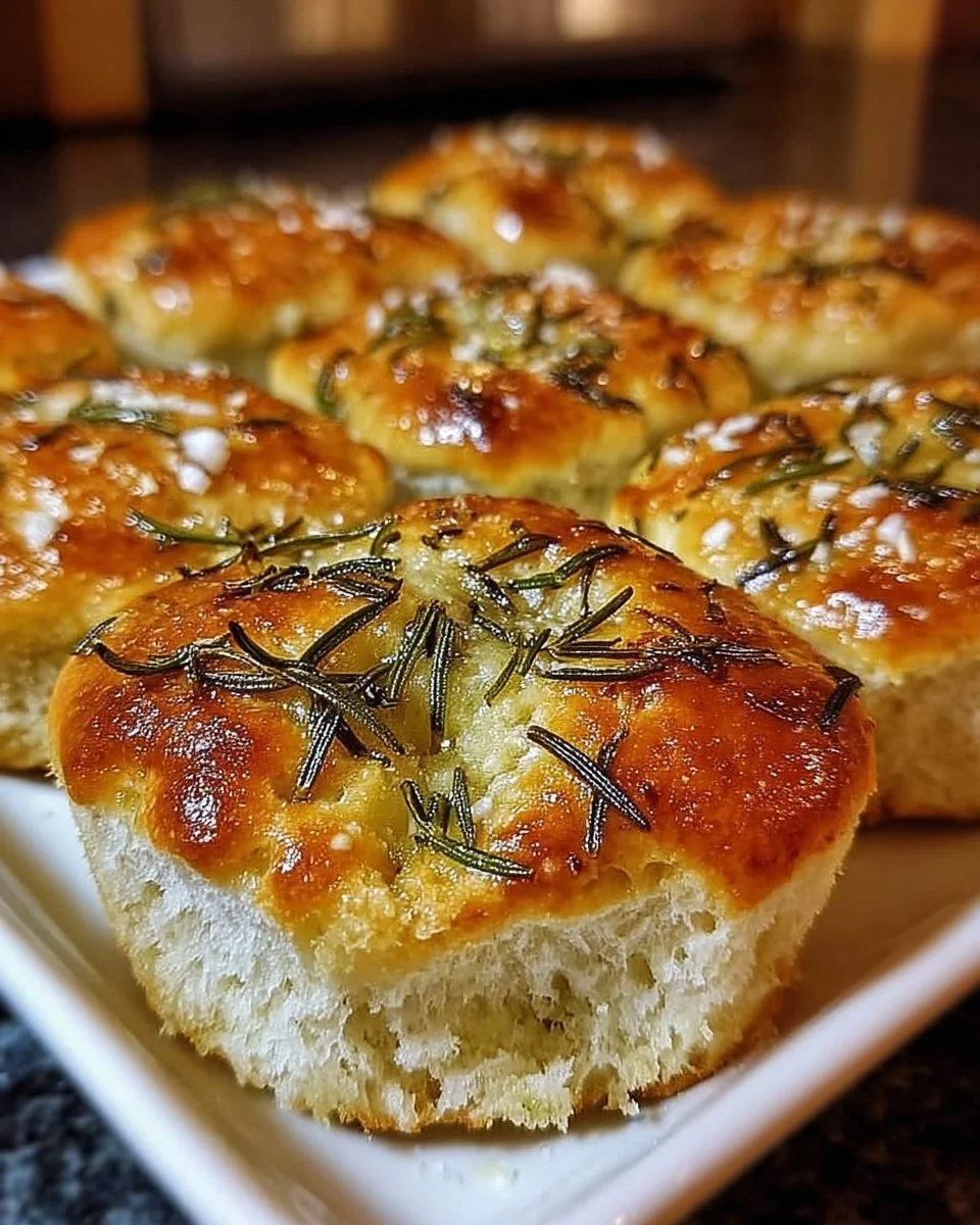 Rosmarin-Knoblauch-Focaccia-Muffins