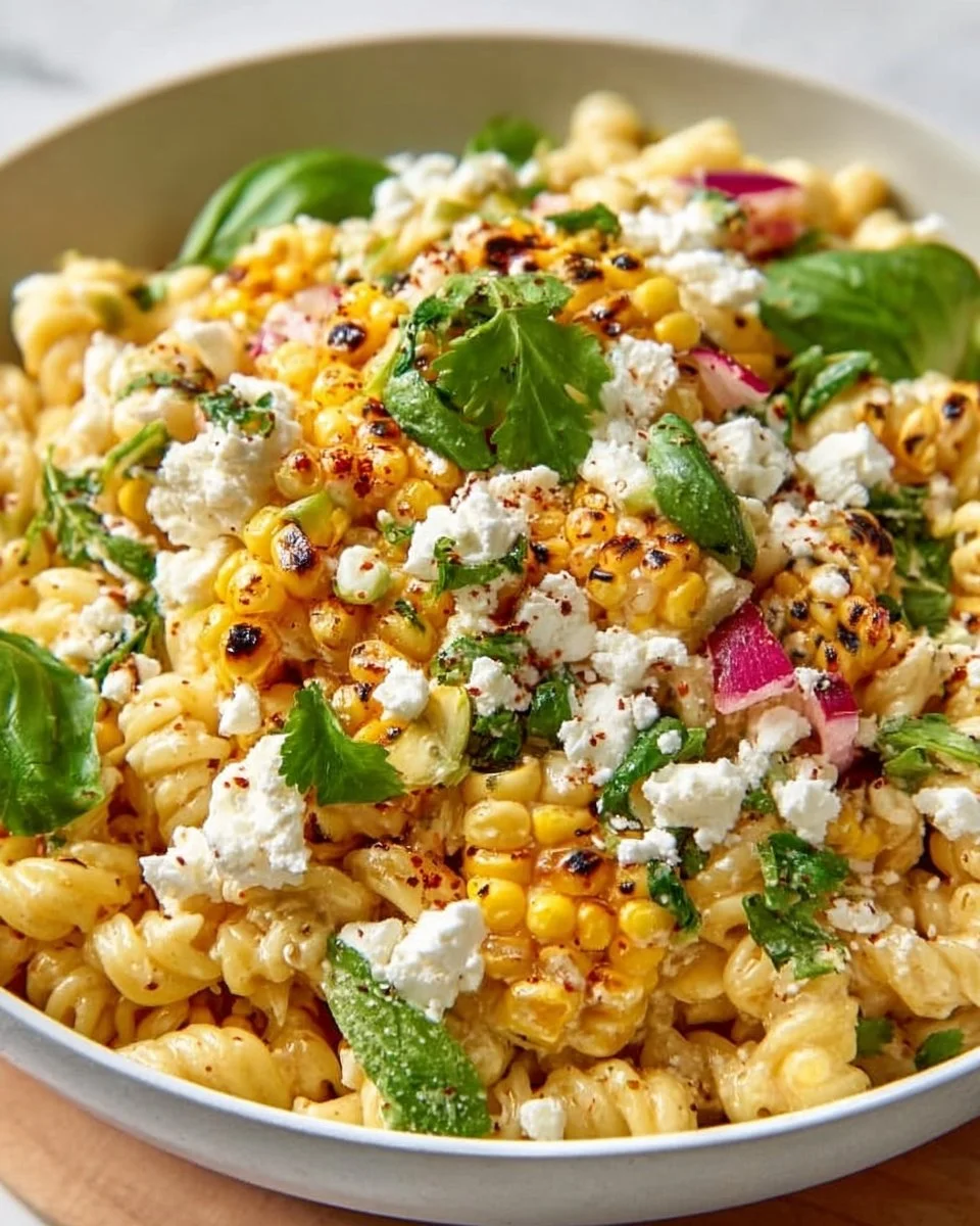 Saftiger Straßenmais-Pasta-Salat