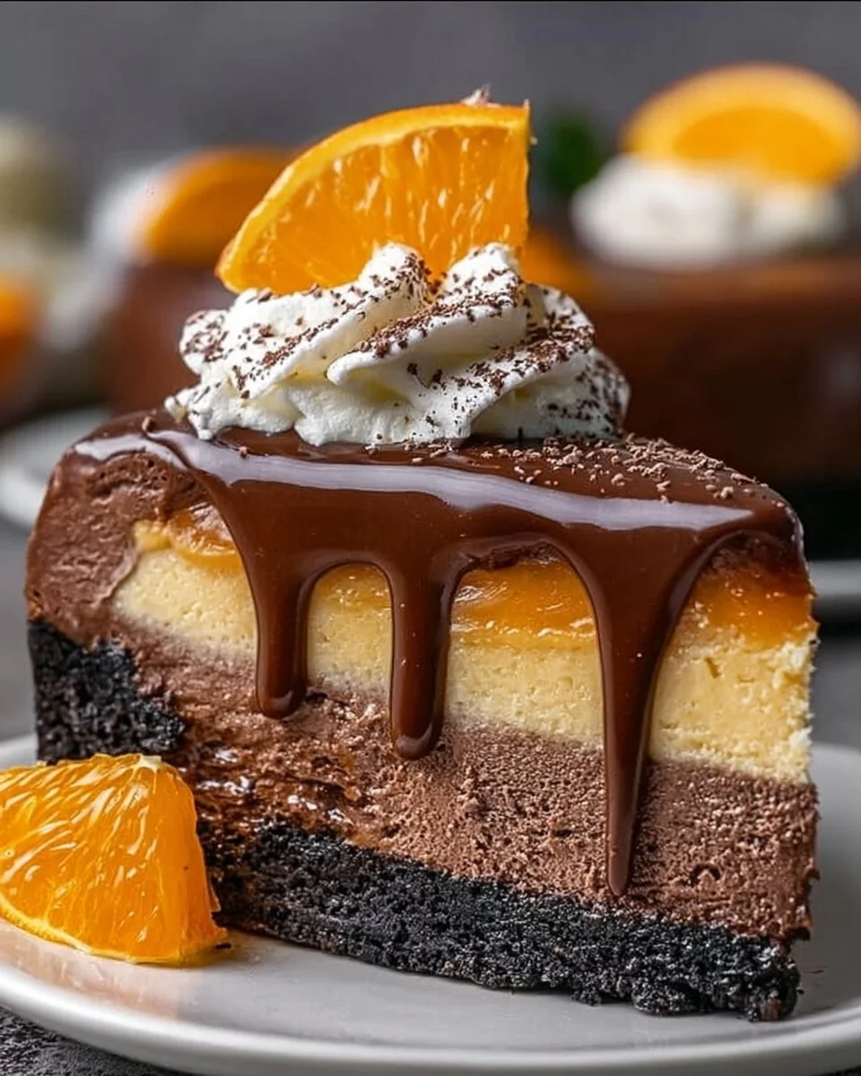 Schokoladen-Orange-Cheesecake: Eine erstaunliche ultimative Dessert-Sensation