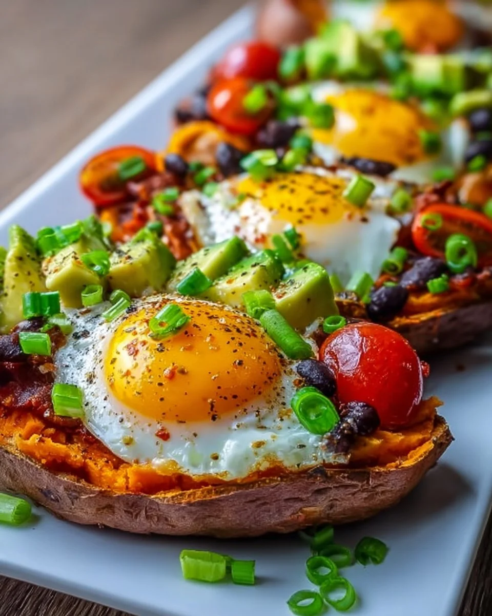 Süßkartoffel-Ei-Überbacken