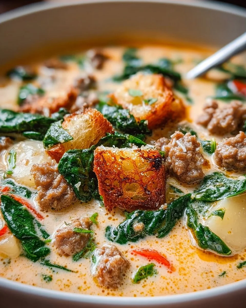 Toskanische Suppe mit frischen Kräutern und Gemüse