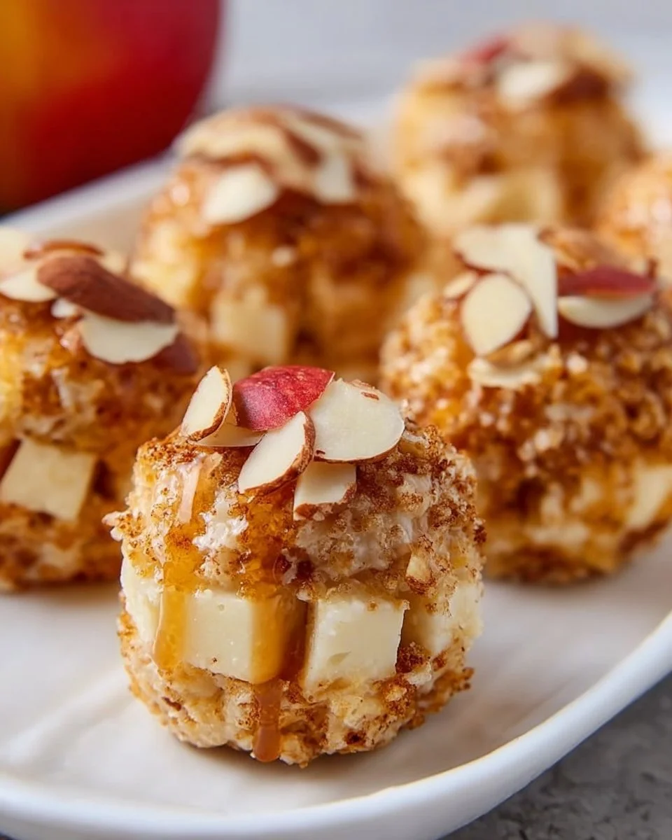 Zimt-Apfel-Hüttenkäse-Bissen